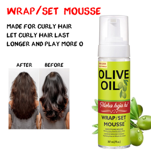 Eigenmarke Olivenöl Langanhaltende Styling-Haar-Mousse Feuchtigkeitsspendend Anti-Frizz Olivenöl Haarstyling-Mousse - Product Image 6