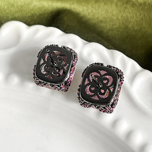 Fashion Jewelry Eco-friendly Copper Black Gold Plated 10*12mm Multicolor <b>Earring</b> Colored 2026 for Trendy Colorful Style - Product Image 6