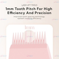Brosse de rehaussement de cils en gros, 10 pièces/boîte, brosse séparatrice antidérapante pour rehaussement de cils, brosse de rehaussement de cils en forme de S pour usage domestique DIY