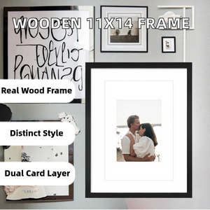 Hot Sell MDF 11x14inch Double-Card Unique <strong>Design</strong> Embossing Printing 4-color Iron <strong>Frame</strong> <strong>Wall</strong> Photo <strong>Frame</strong> for Living Room Bedroom - Product Image 2