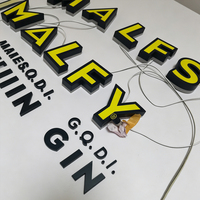 Enseigne LED personnalisée pour extérieur, enseigne lumineuse rétroéclairée pour devanture de magasin, enseigne 3D pour entreprise, panneau LED avec logo