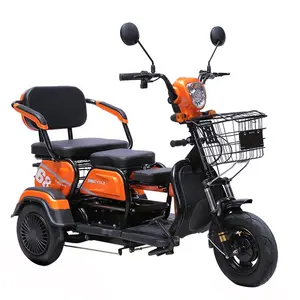 Em-triciclo eléctrico motorizado para adulto, scooter con toldo, 3 ruedas