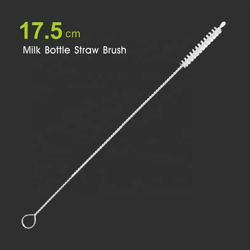 Brosse à tube fin blanche de 17,5 cm