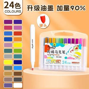 Stylo marqueur acrylique PenPeak, 24 couleurs, prise en main triangulaire, encre à base d'eau pour débutants - Product Image 3