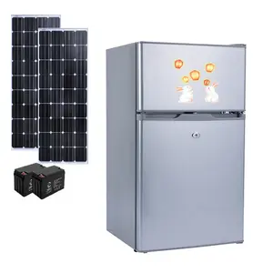 सौर ऊर्जा से संचालित रेफ्रिजरेटर 98l सौर ऊर्जा का संचालन करता है जो लंबे समय तक डबल डोर शीर्ष फ्रीजर टिकाऊ उपकरण के साथ उपयोग किया जाता है
