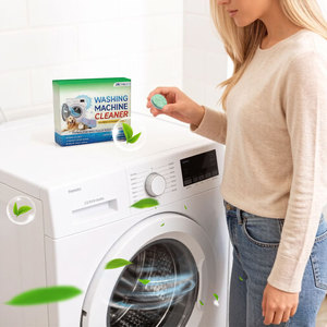 Tablettes nettoyantes écologiques jetables pour lave-linge, dissolvant les dépôts minéraux et éliminant les poils d'<span class=keywords><strong>animaux</strong></span> emprisonnés - Product Image 3