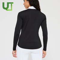 Nouveau design extérieur équitation formation séchage rapide femme couche de base chemise pas cher vêtements équestres respirant à manches longues