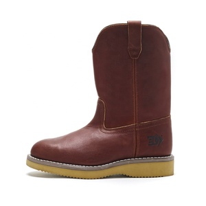 Elkland Custom Composite Toe Men's <b>Work</b> <b>Boots</b> Wholesale Full Grain <b>Leather</b> Upper Anti-Slip PU Outsole High <b>Boots</b> Winter - Product Image 6