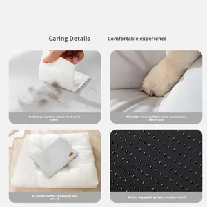 Cama para Perros y Gatos de Tela Impermeable con Memoria, Extraíble, Lavable y Gruesa para Perros Pequeños/Medianos, para Todas las Estaciones - Product Image 4