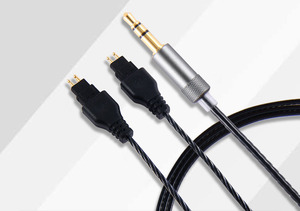 2M plaqué or 3.5mm mâle stéréo-prise à l'extrémité pour Sennheiser HD414 HD650 <span class=keywords><strong>HD600</strong></span> HD580 HD660S -CAL-19 - Product Image 5