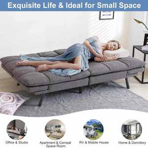 Sofá Cama Plegable Multifuncional Moderno para Sala de Estar, Montado en la Pared, Futón Ajustable de Doble Uso, Controlado por Aplicación Móvil, de Plástico - Product Image 2