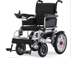 Katlanabilir elektrikli tekerlekli sandalye yaşlı insanlar için engelli tekerlekli sandalyesi