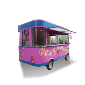 棉花糖车全套披萨烤箱食品卡车拖车移动食品拖车待售