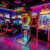 Máquina de Juego Arcade de Boxeo Comercial TOPWAY, Máquina de Prueba de Puñetazos Automática que Funciona con Monedas, con Sistema de Premios