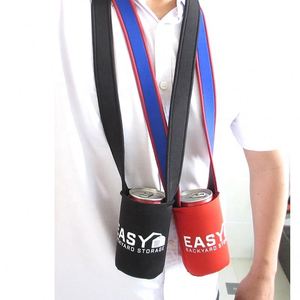 กระเป๋าเก็บความเย็นนีโอพรีนพร้อมสายคล้องคอสำหรับเครื่องดื่ม - Product Image 2