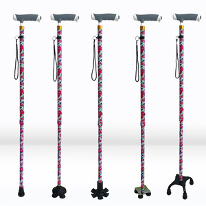 Bâton de marche télescopique en alliage d'aluminium Yingda, réglable en hauteur, léger, durable, antidérapant, pour personnes âgées - Product Image 5