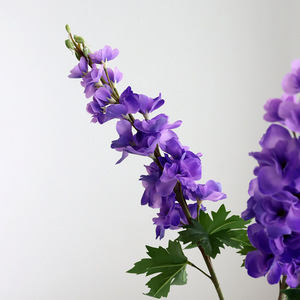 O-X732 all'ingrosso di alta qualità vero tocco fiori artificiali delphinium venditori caldi poisonweed larkspur artificiale - Product Image 6