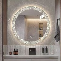 Miroir intelligent LED moderne CORELEAD M2004-Milan Magic pour hôtel, miroir de salle de bain éclairé, couleur RGB, tactile intelligent