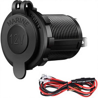 Prise allume-cigare étanche 12V pour moto marine, VTT, camping-car, voiture