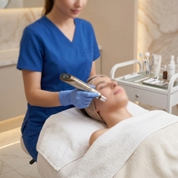 MicroneedlPen pour les cernes, le raffermissement de la peau et le lifting du visage - DermaPen H6 36 aiguilles, équipement de beauté à infusion de sérum