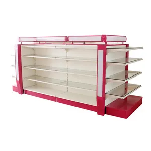 Supermarket Merchandise Shelves Multilayer Products Shelves