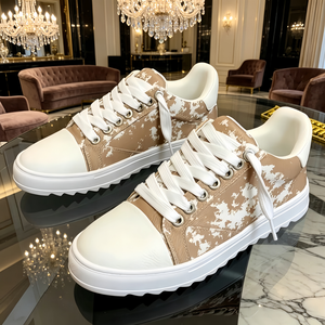Designer Men's <b>Sneakers</b> Breathable Anti-Slip Platform Walking <b>Shoes</b> Classic Camouflage Printed Canvas Casual Retro Sports <b>Shoes</b> - Product Image 2