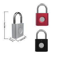 Cadenas à empreintes digitales intelligent, 10 pièces, Rechargeable par Usb, verrou pour tiroirs, placards, valise, sacs à dos