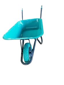 Brouette de Construction de marché de la Russie Biélorussie Ukraine avec le plateau galvanisé WB6418 brouette en acier résistante - Product Image 4