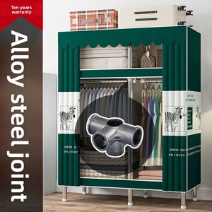 Lemari Pakaian Lipat Modern dari Logam, Dapat Diperpanjang, Portabel, untuk Aplikasi Gym, Kombinasi Kabinet Penyimpanan - Product Image 3