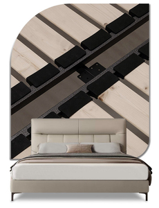 Lit King-Size Moderne de Luxe avec Revêtement en Cuir Véritable Capitonnée, Cadre en Bois Doux, Bo <span class=keywords><strong>Yi</strong></span> Man, Garantie 2 Ans, Meubles de Chambre à Coucher - Product Image 5