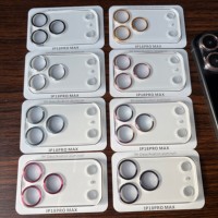 Protection de module caméra intégrée couleur personnalisée avec verre optique et anneau de lentille métallique pour iPhone 18 Pro Max 18 Pro
