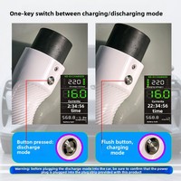 Chargeur EV portable de type 2, 16A 3,5KW avec prise UK 13A et bande de sortie V2L, chargeur de voiture électrique mobile pour la maison et le camping