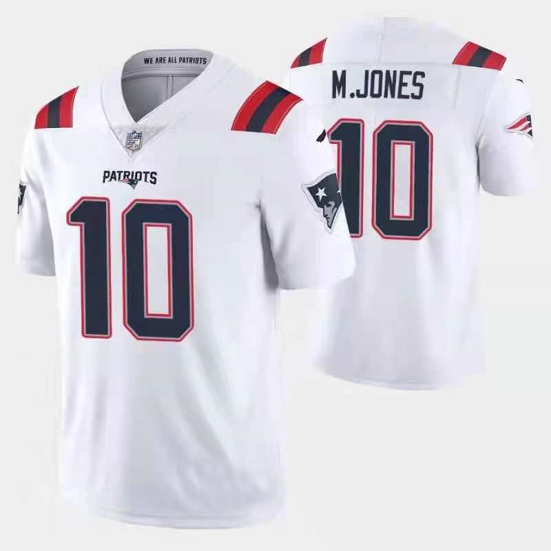 NFL Patroits Number 10 Jones American Football Uniform Jersey