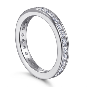 New Fashion Silbers chmuck Frauen Rose Gold Plated Fingerringe Zirkonia Silber Ringe für Frauen - Product Image 2