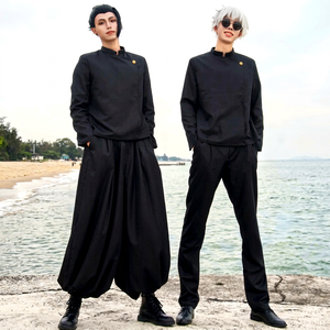 Costume de cosplay Jujutsu Kaisen Gojo Satoru Xia Youjie pour homme, tenue d'anime, été 2025, vêtements de jeu de rôle, matière textile, 14+ - Product Image 1