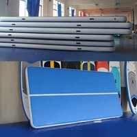 Tapis de gymnastique gonflable de qualité supérieure pour la pratique du taekwondo, surface antidérapante, résistant à l'usure, stable pour les mouvements de grande hauteur.
