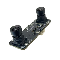 Mini Module de Caméra Binoculaire RVB 4MP à Double Objectif IA, Obturateur Global, 60fps, Interface USB 2.0 Réglable, Détection Faciale 3D Universelle