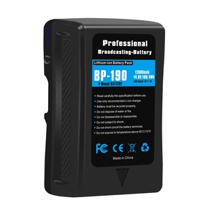<span class=keywords><strong>BP</strong></span>-190W BP190W <span class=keywords><strong>BP</strong></span>-190 v-mount v-lock Batterie pour LA lumière MENÉE pour SONY HDW-800P PDW-850 DSR-250P 600P 650P fabriqué par Cellule de batterie <span class=keywords><strong>LG</strong></span> - Product Image 1
