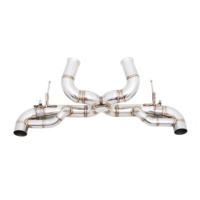 Système d'échappement Catback personnalisé en acier inoxydable 304 finition polie miroir épaisseur 1.5mm conçu pour McLaren GT 4.0T V8