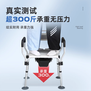 Chang Shengyuan Shower Chair With Toilet Seat 150kg Load Capacity Bathroom Safety Equipment - Product Image 3