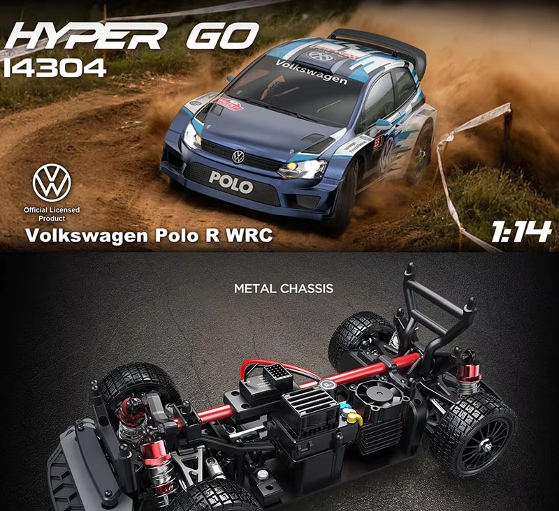ホビーラジコン HYPER GO Volkswagen Polo R WRC 2015 1:14 MJX Hyper Go 14304 1/14 VW Polo R WRC Brushless RC Rally Car