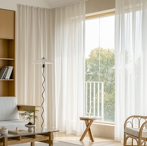 Commercio all'ingrosso moderno hotel <span class=keywords><strong>camera</strong></span> <span class=keywords><strong>da</strong></span> letto alta finestra tessuto voile bianco <span class=keywords><strong>tende</strong></span> trasparenti per il soggiorno - Product Image 1