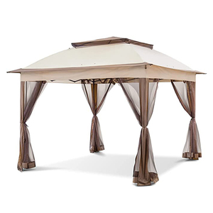Tienda portátil emergente instantánea Gazebo de doble capa para exteriores con cuenta de mosquitos, cubierta exterior para dosel, dosel solar, comodidad - Product Image 5