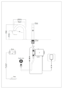 Modern Smart Infrared <strong>Faucet</strong> for <strong>Bathroom</strong> Brass Core Battery Touchless <strong>Auto</strong> <strong>Shut</strong>-Off Single Hole Installation IP65 Waterproof - Product Image 5