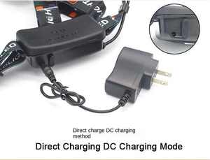 ไฟฉายคาดศีรษะแบบชาร์จไฟได้ผ่านพอร์ต USB ไฟฉายคาดหัวแบบชาร์จไฟได้ ไฟฉายคาดศีรษะ LED กันน้ำสำหรับตั้งแคมป์ แบตเตอรี่แบบชาร์จไฟได้ QD - Product Image 3