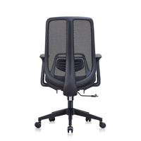 Nouvelle chaise de bureau à dossier moyen en maille avec dossier large confortable et repose-pieds pour poste de travail de cadre et de personnel
