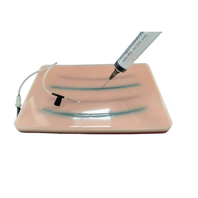 4 вены, вставленные в кожу, модель швов для инъекций, тренировочная прокладка venipuncture IV, прокладка из человеческой кожи для медсестер, студентов