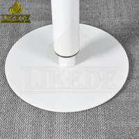 Base de Table en fer en acier rond en métal blanc pivotant à hauteur de levage réglable pour utilisation d'escalier d'école de salle de bain d'entrepôt