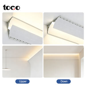 LED-profiel voor droogbouw, aluminium, trimless, binnenverlichting, plafond, 6000-serie, wandverlichting, hoekverlichting - Product Image 4