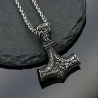 Collar con Colgante de Martillo de Thor en Aleación, Estilo Vikingo, de Moda, para Hombre y Mujer, Nuevos Accesorios de Joyería Hip-hop